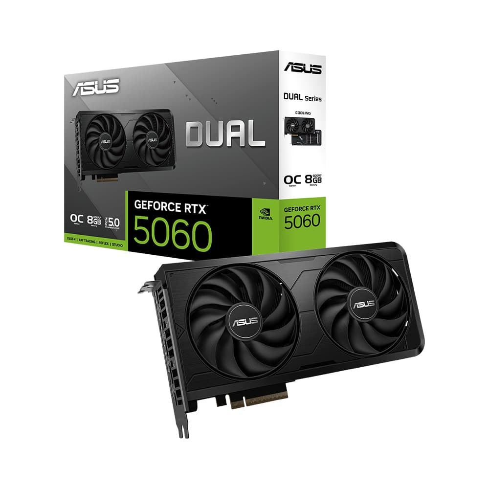 ASUS DUAL 지포스 RTX 5060 D6 8GB OC EVO 인텍앤컴퍼니