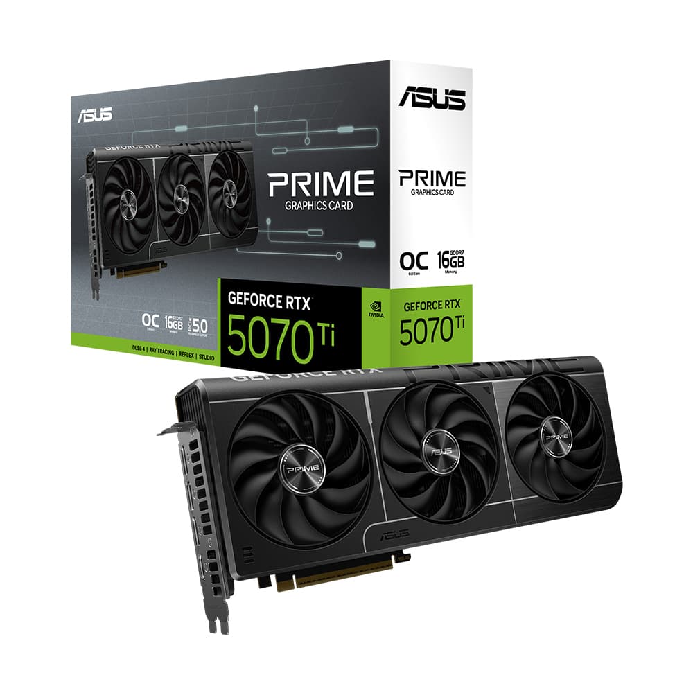 ASUS PRIME 지포스 RTX 5070 Ti O16G OC D7 16GB 인텍앤컴퍼니